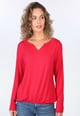 Langarmshirt Pauluna  - rubin