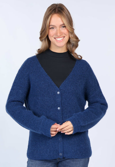 Strickjacke Jule  - indigo