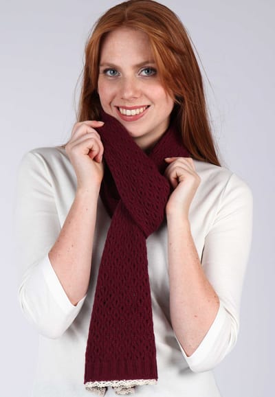 Strickschal Safira - wine