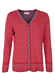Strickjacke Christi tulip bow  - rubin