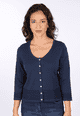 Strickjacke Liselotte  - navy