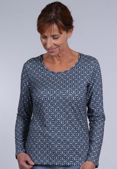 Langarmshirt Hanni - smoke