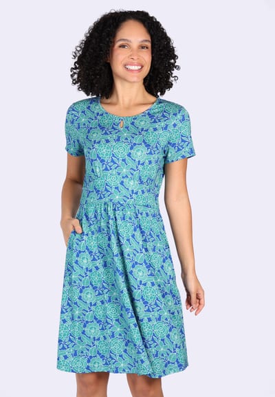 Kleid Sylveliana spring rose  - lagoon