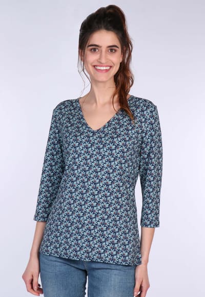 Langarmshirt Norja - navy