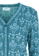 Strickjacke Christi bouquet - deep ocean