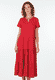 Kleid Moina solid - rubin
