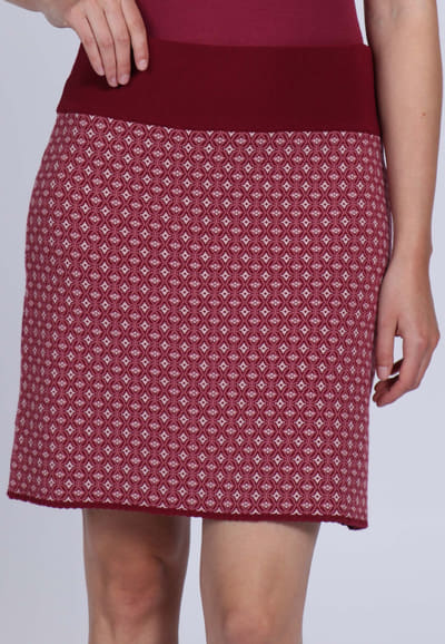 Strickrock Gabi diamond - burgundy