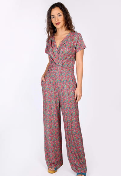 Jumpsuit Wieta paisley - ocean
