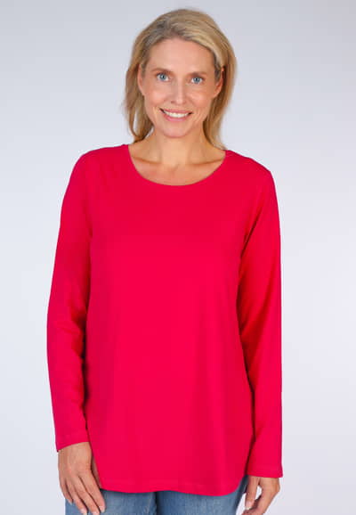 Langarmshirt Nore - cerise