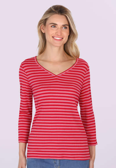 3/4-Arm-Shirt Myoso - cerise