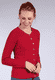 Strickjacke Lele  - rubin