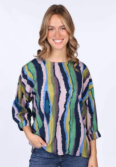 Bluse Alea  - indigo