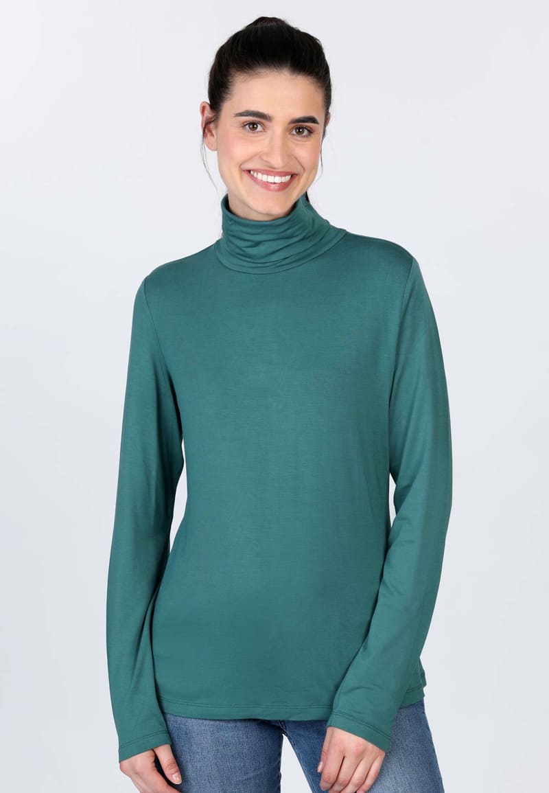Rollkragenshirt Adaa - bottle green