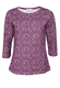 3/4-Arm Shirt Pitta Meadow  - deep purple