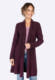 Strickmantel Ebbie  - plum