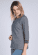 Sweater Holma rainbow stripe - navy
