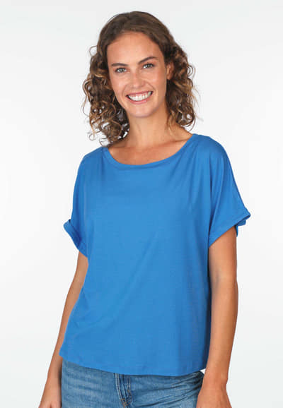 T-Shirt Vroni solid - lapis