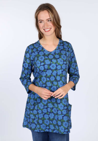 Tunika Kareena poppy - indigo