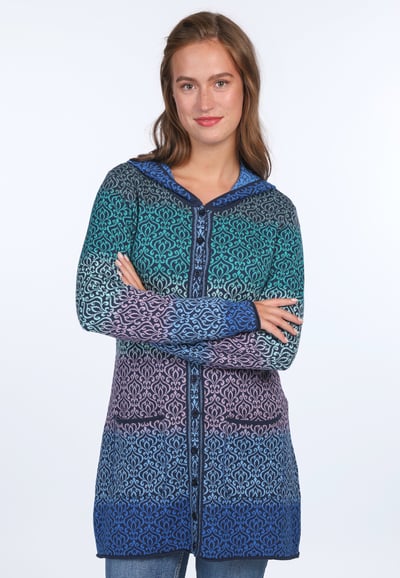 Strickmantel Karli Oriental - navy