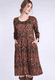 Kleid Eponie flower confetti - thyme
