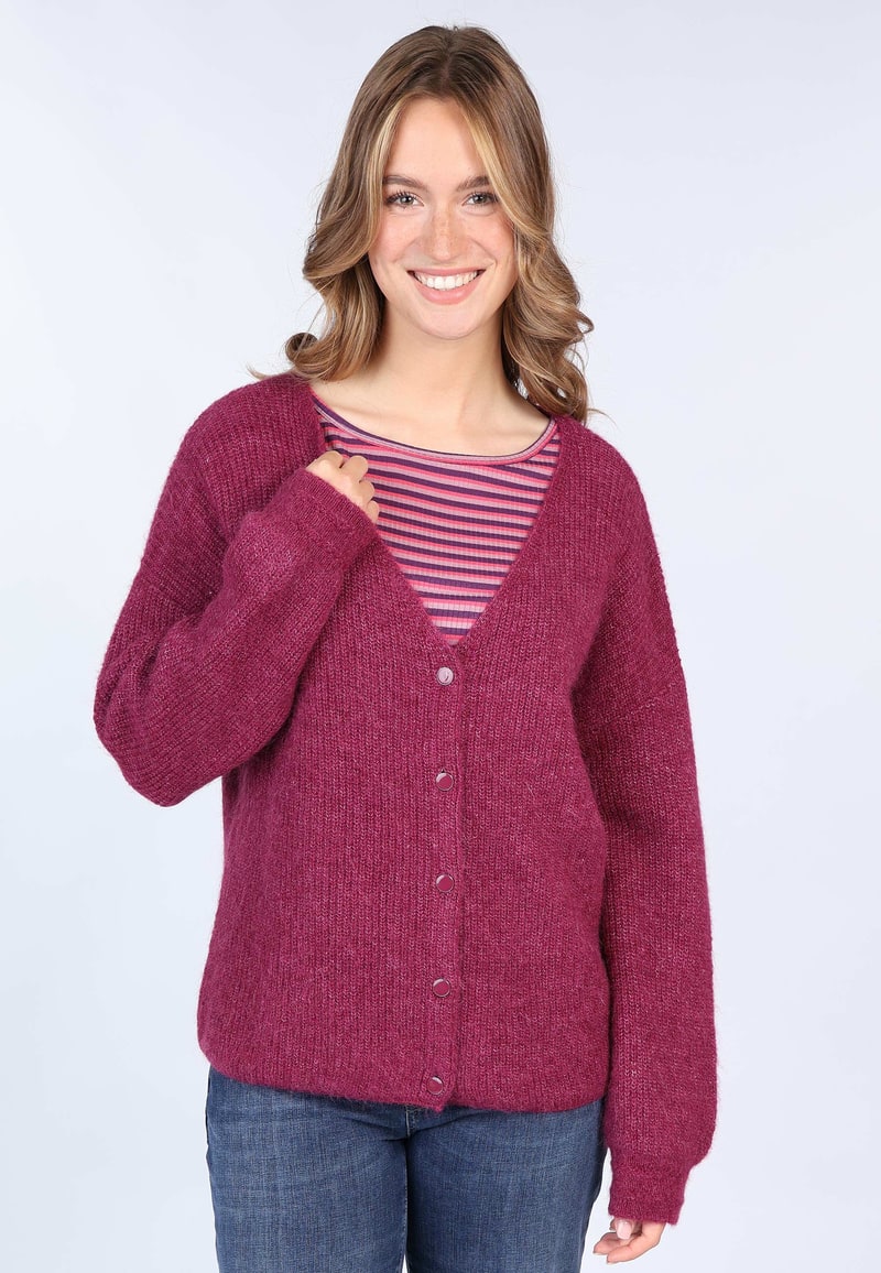 Strickjacke Jule - red wine