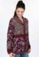 Strickjacke Maily Flower  - plum