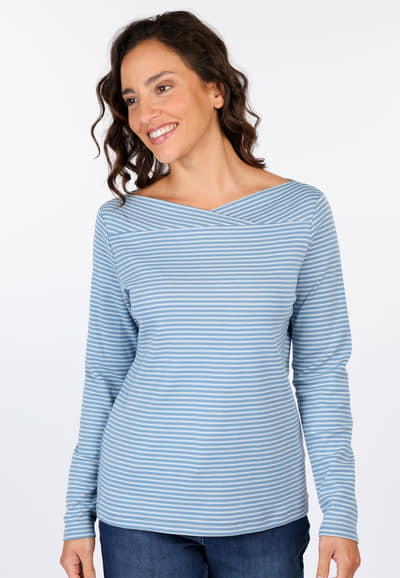 Langarmshirt Kajsara - blue shadow