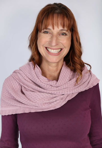Strickdreieckstuch Lisa  - rose