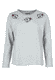 Sweater Karo  - dust grey