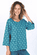 Shirt Katinkali sunflower - ocean