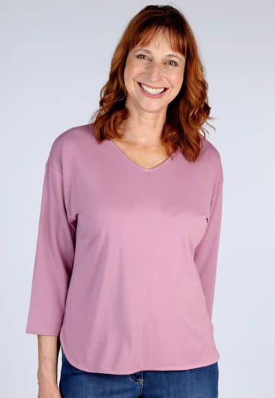 3/4-Arm-Shirt Betzili  - dusty orchid