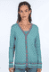 Strickjacke Christi tulip bow  - mermaid