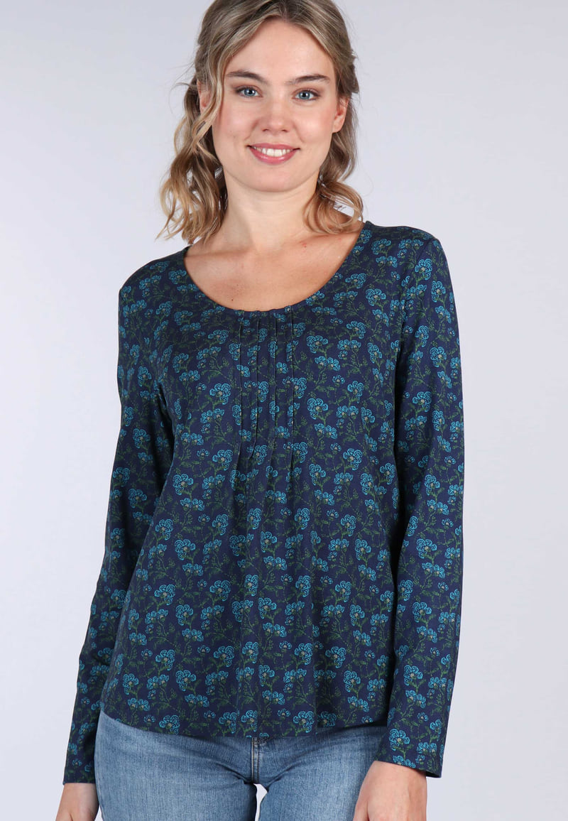 Langarmshirt Malyara - navy