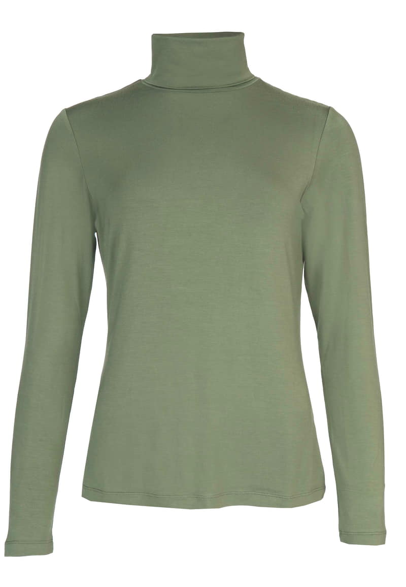 Rollkragenshirt Adaa - olive