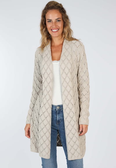 Strickjacke Ebbie - sand