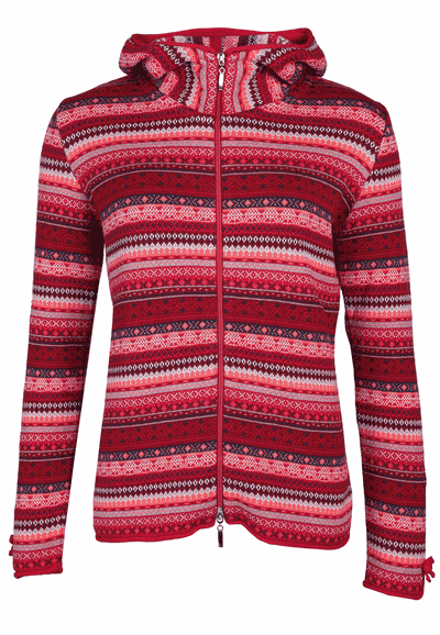 Strickjacke Ida crazy - rubin