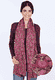 Schal Leja flower  - plum