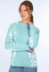 Strickpullover Dorit porcelain - turquoise