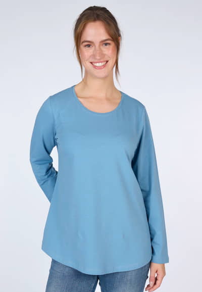 Langarmshirt Nore - blue shadow