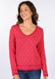 Strickpullover Lisette  - cerise