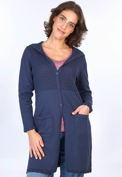 Strickmantel Brendara - navy