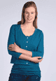 Strickjacke Liselotte - deep ocean