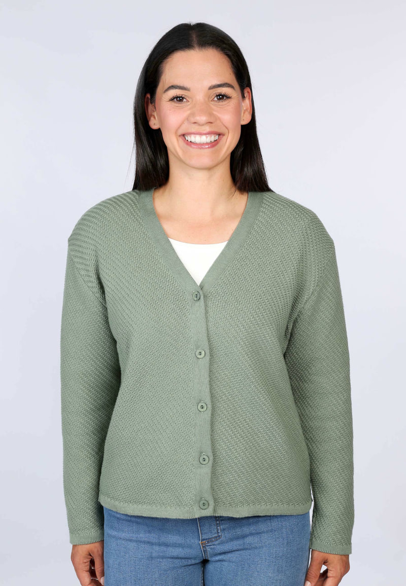 Strickjacke Lorainna - salbei