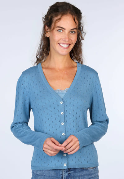 Strickjacke Amily  - swedish blue