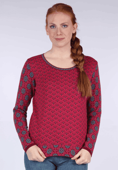 Pullover Josefine feather - pink