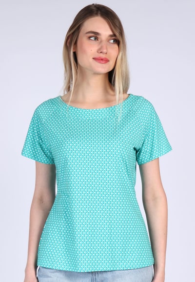 T-Shirt Zoe diamond - pool