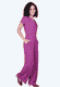 Jumpsuit Wieta mandala - raspberry