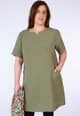 Leinenkleid Bloom - olive