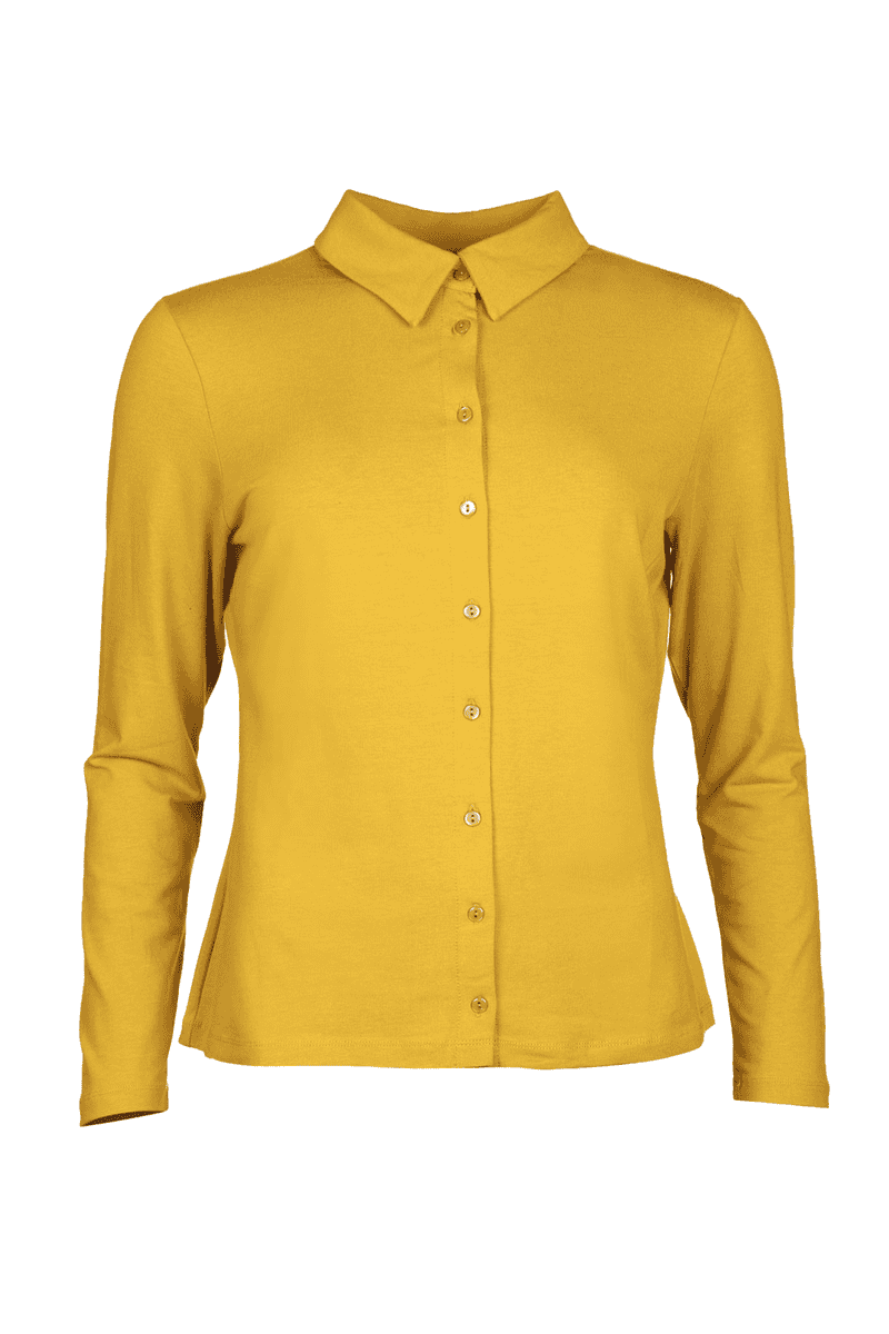 Blouse Cylia dark yellow in yellow at Sorgenfri Sylt Online Shop