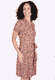Kleid Lorinara fleuri  - terracotta